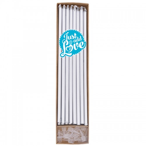 Velas Prateado Metálico